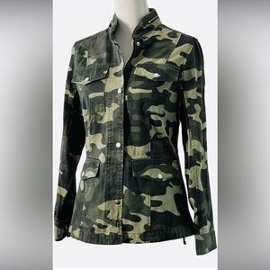 Love Tree Army Military Green Camo Jacket Womens
Zip Front Fashion Camouflage